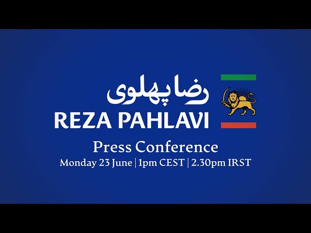 شاهزاده رضا پهلوی امروز دوشنبه (۲ تیر-۲۳ ژوئن) ساعت ٢:٣٠ بعدازظهر ایران (١ بعدازظهر پاریس، ٧ صبح...